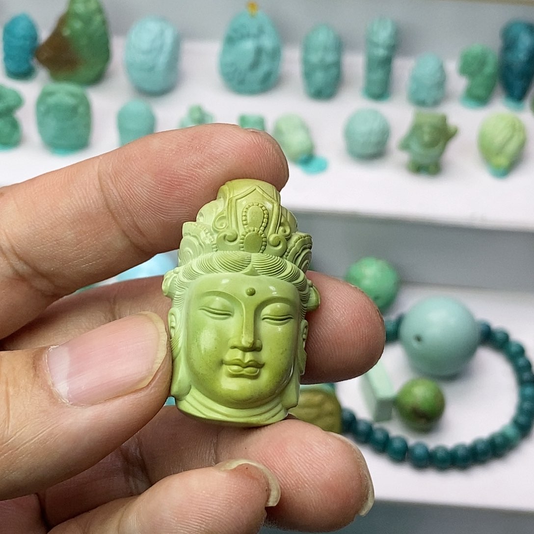 绿松石珠宝奇石未镶嵌