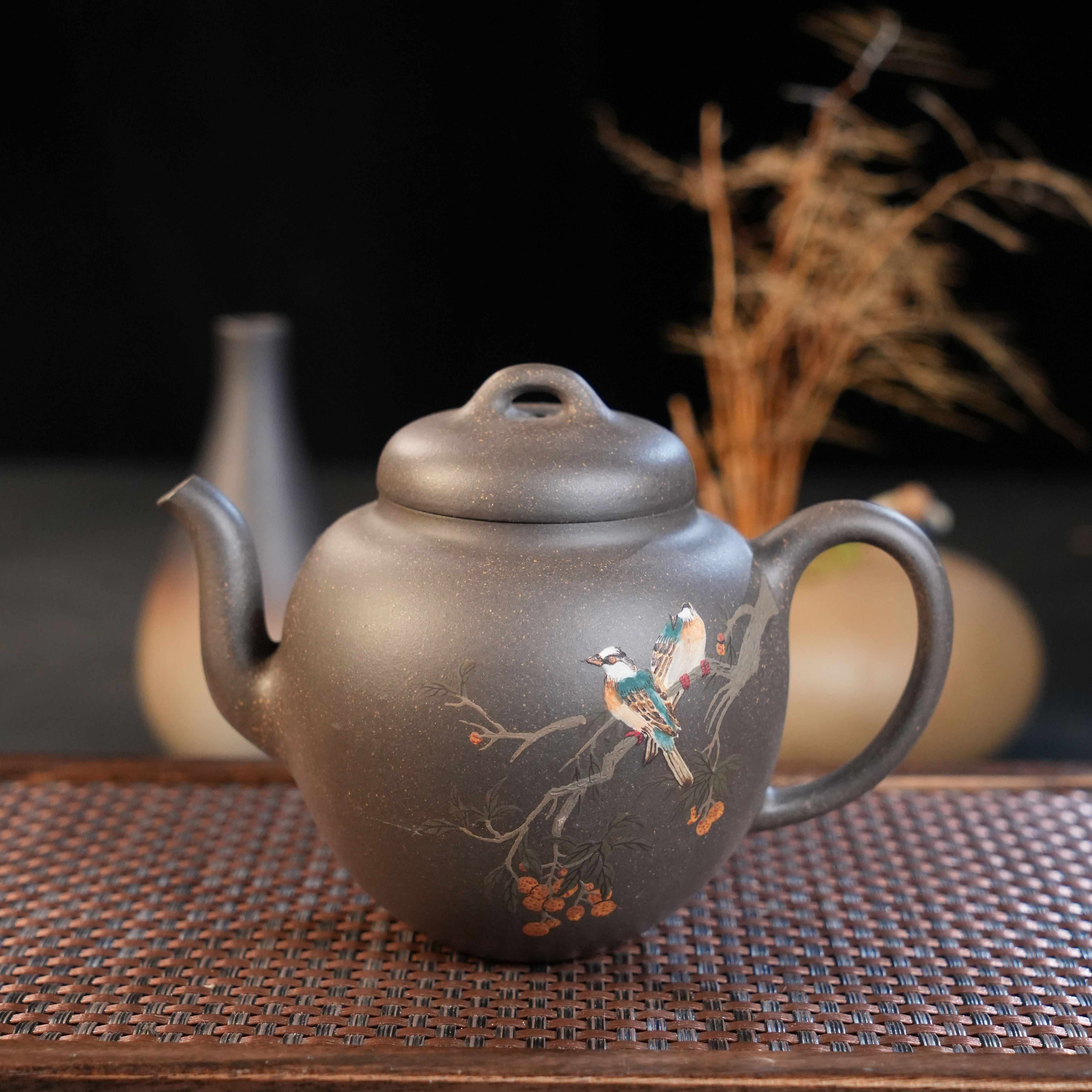 WJ-012   吴吉  宜兴手工紫砂  宫灯