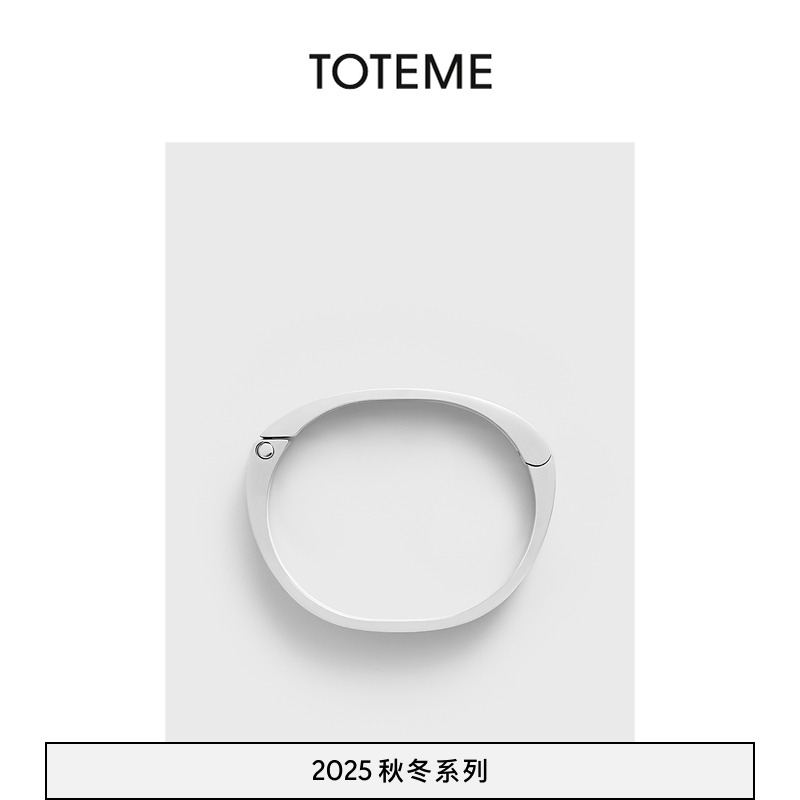 TOTEME女士25秋冬新款银色经典手镯