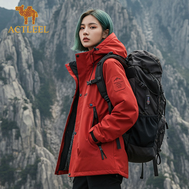 ACTLEEL棉衣女加厚保暖登山情侣休闲男士防寒秋冬季外套防水棉服