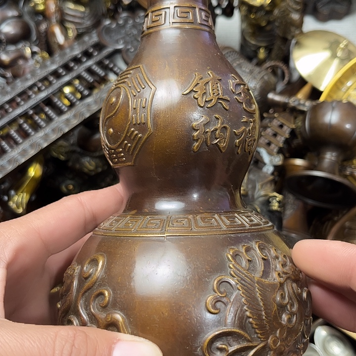 顺顺利利，铜器摆件