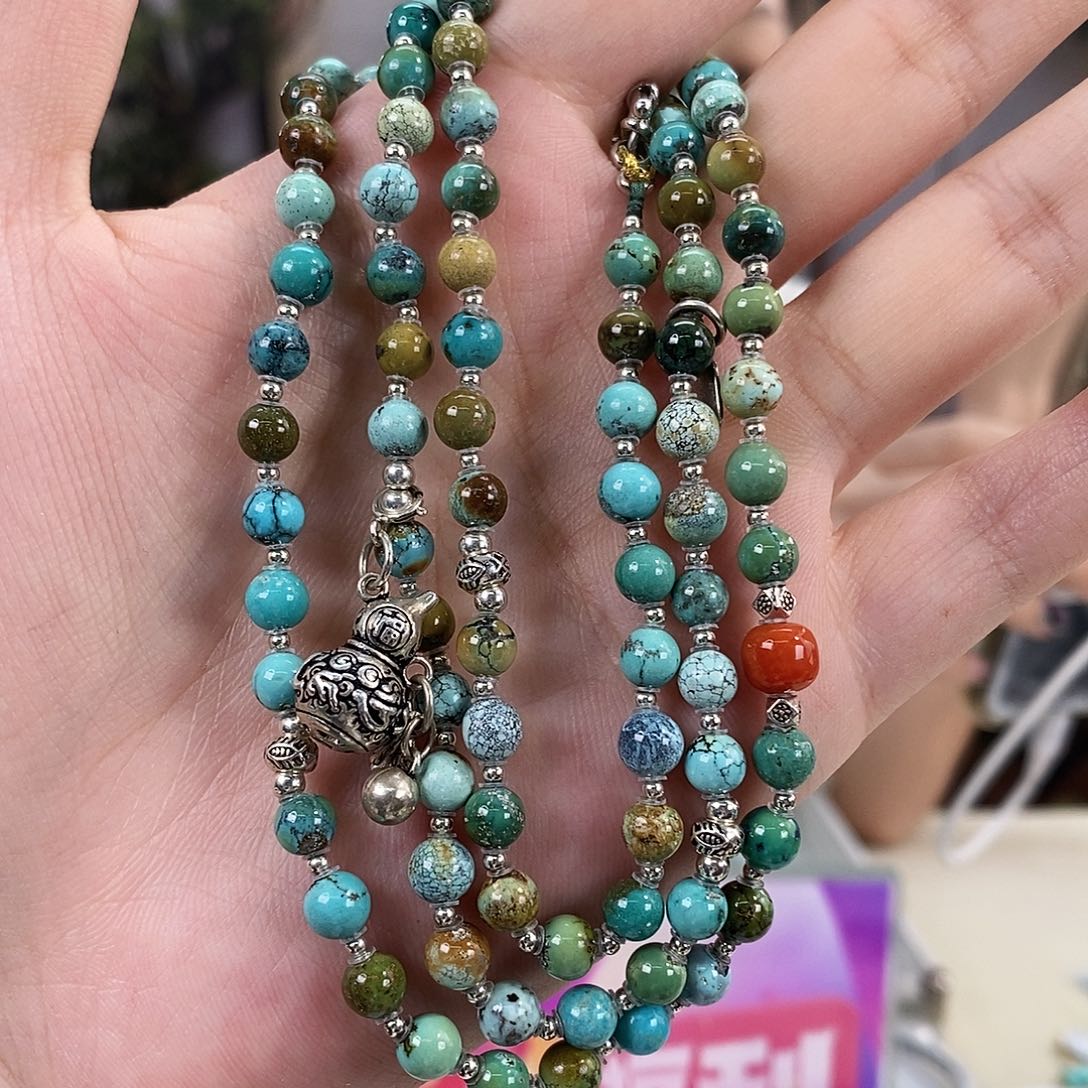 绿松石银S925镶嵌珠宝奇石