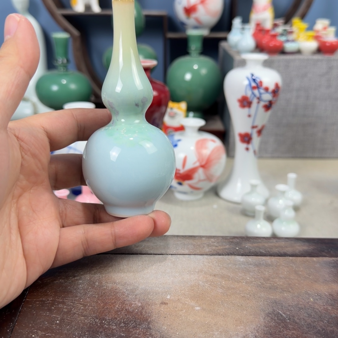陶瓷手工小花器摆件