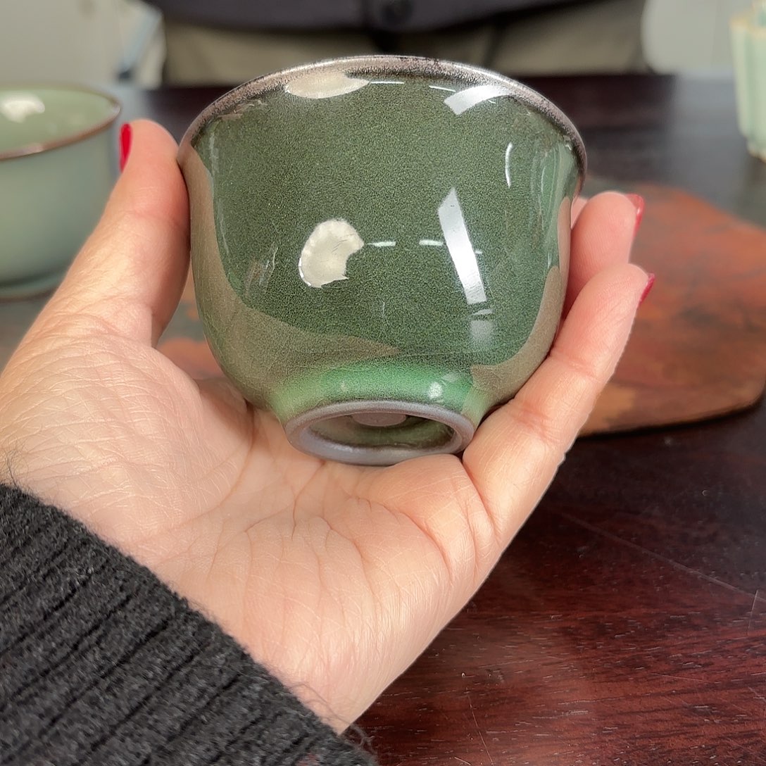 龙泉云间青瓷小米茶器