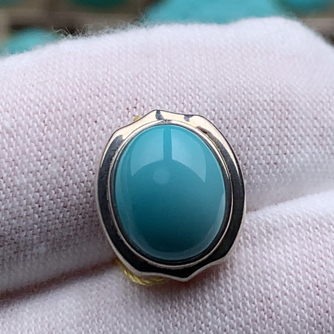 绿松石银S925镶嵌珠宝奇石