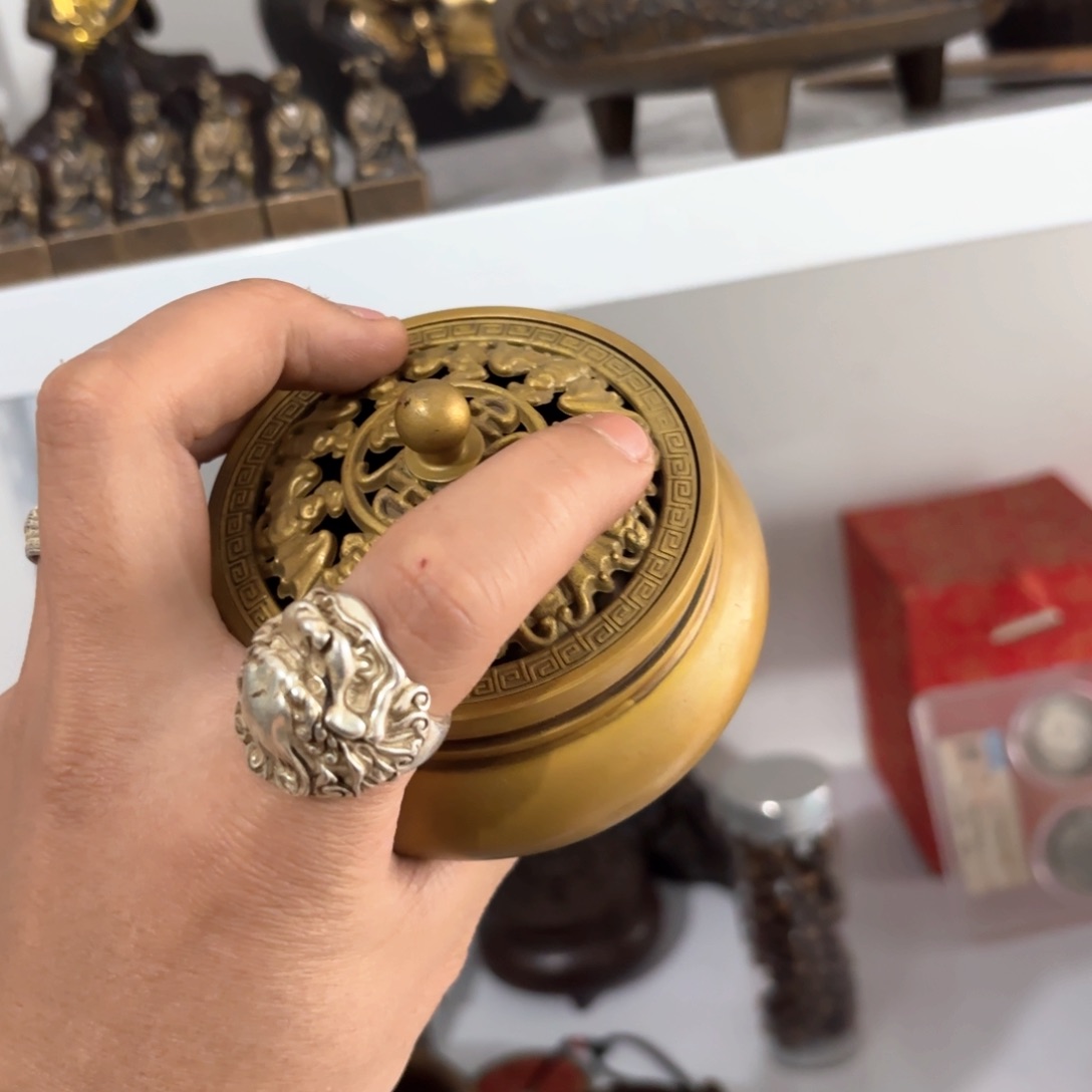 珍华铜器文玩摆件