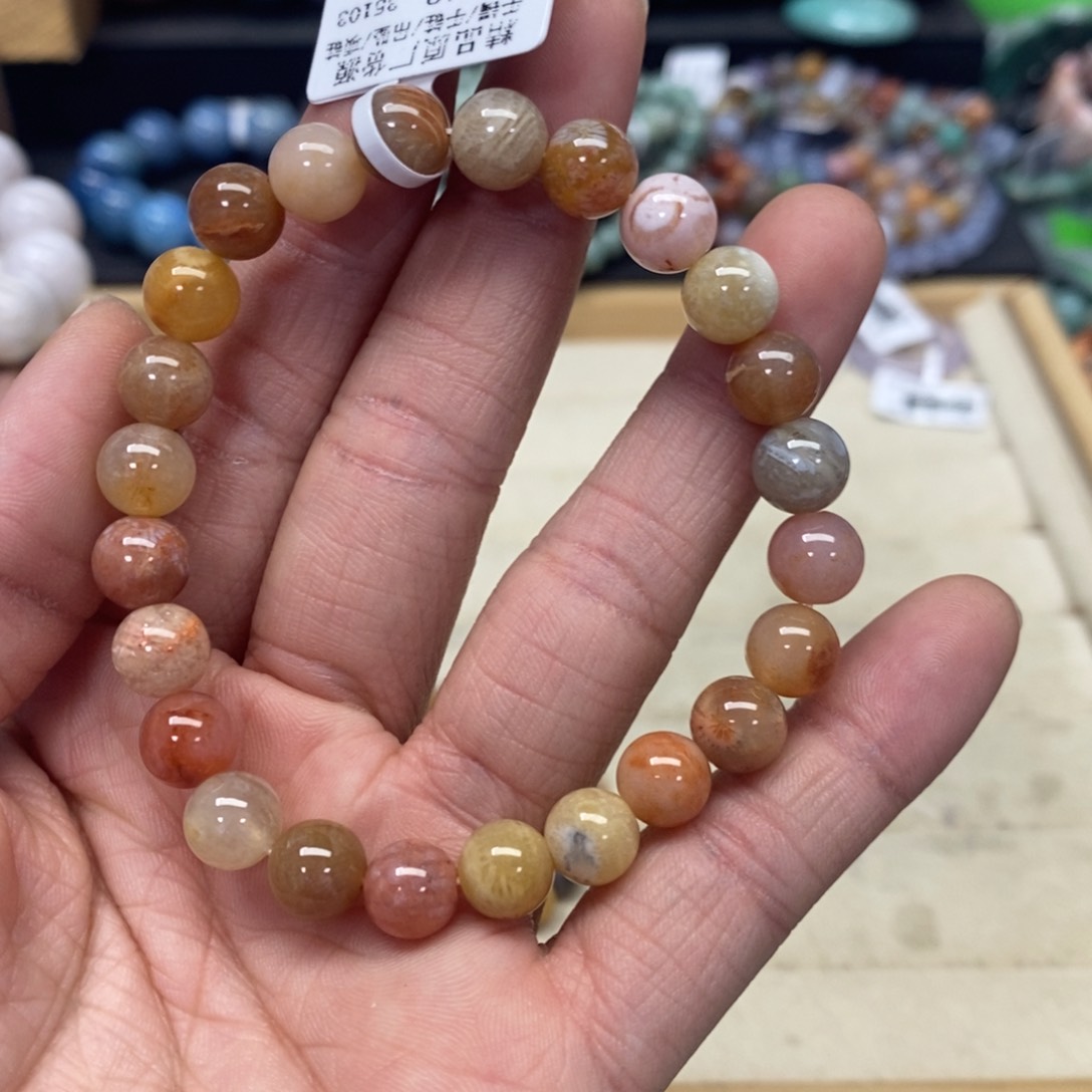 硅化珊瑚（珊瑚玉）手链未镶嵌131