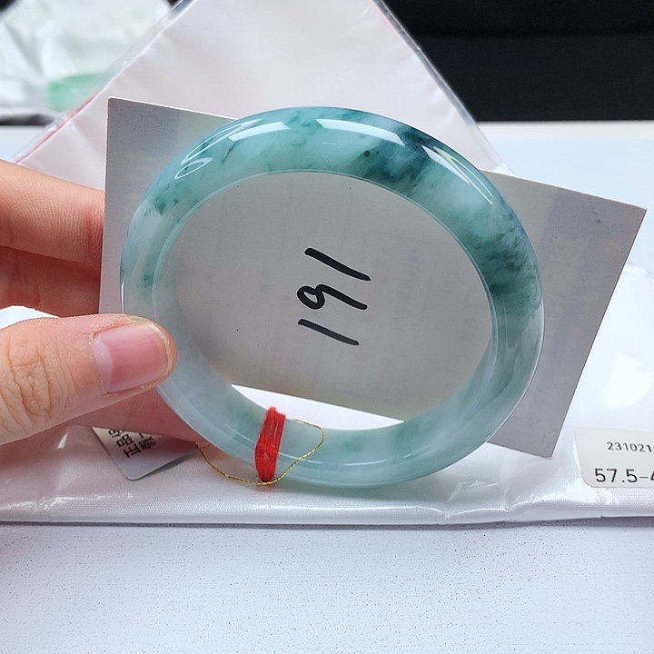 翡翠手镯未镶嵌缅甸天然a货手镯57+