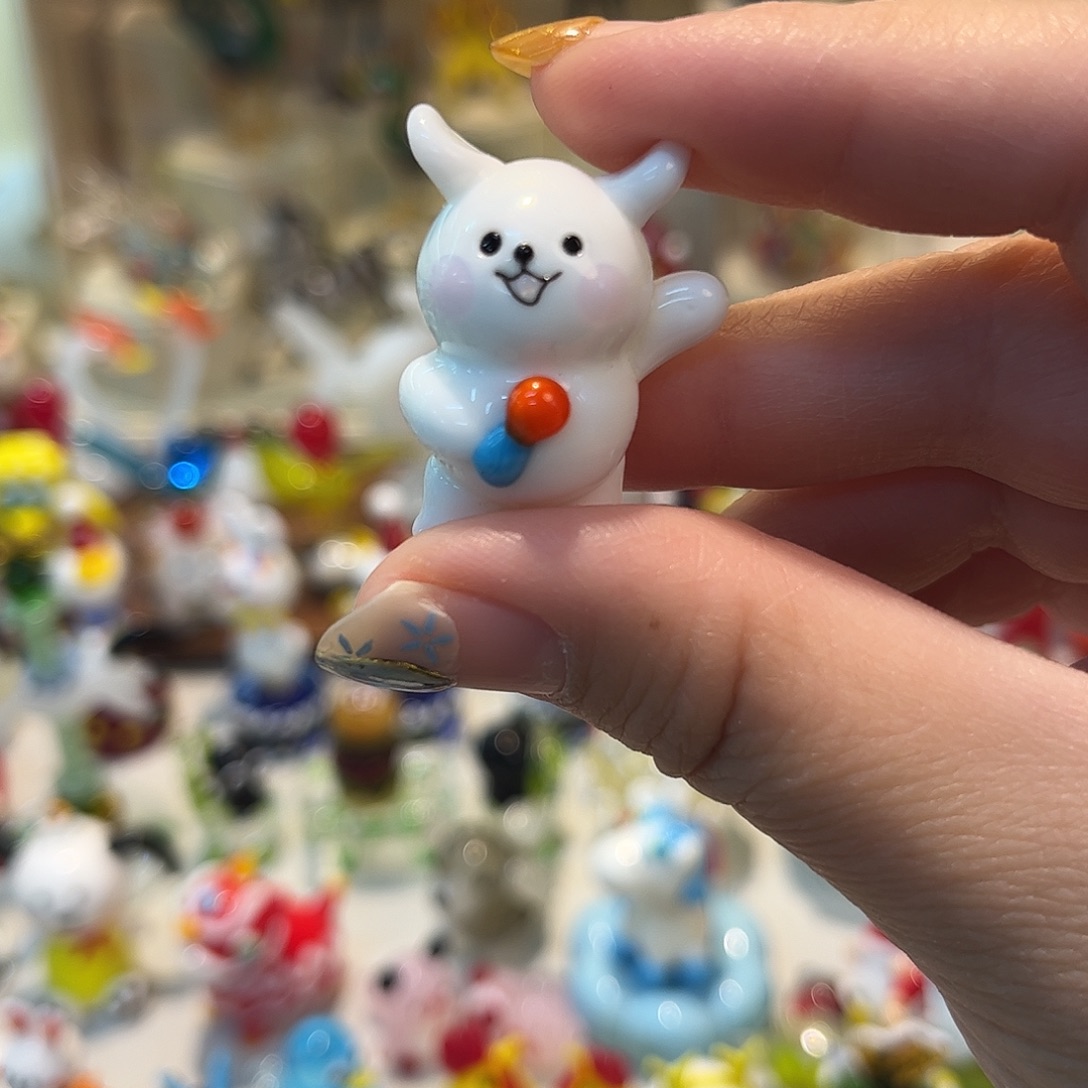 琉璃手工艺品线条小狗