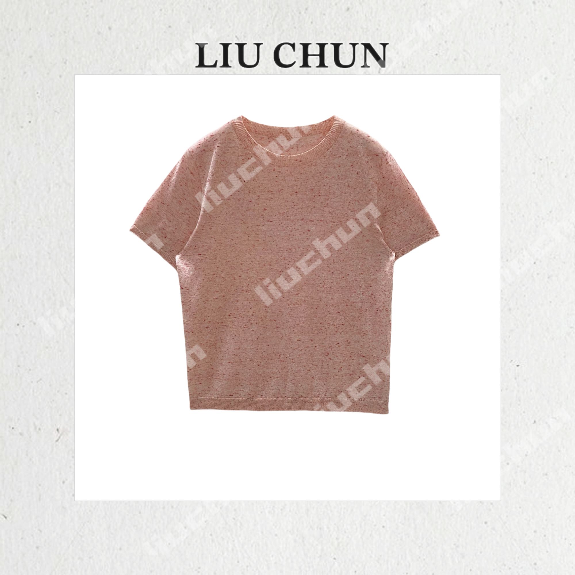 【彩豆螺纹】CHUN家夏款针织T恤