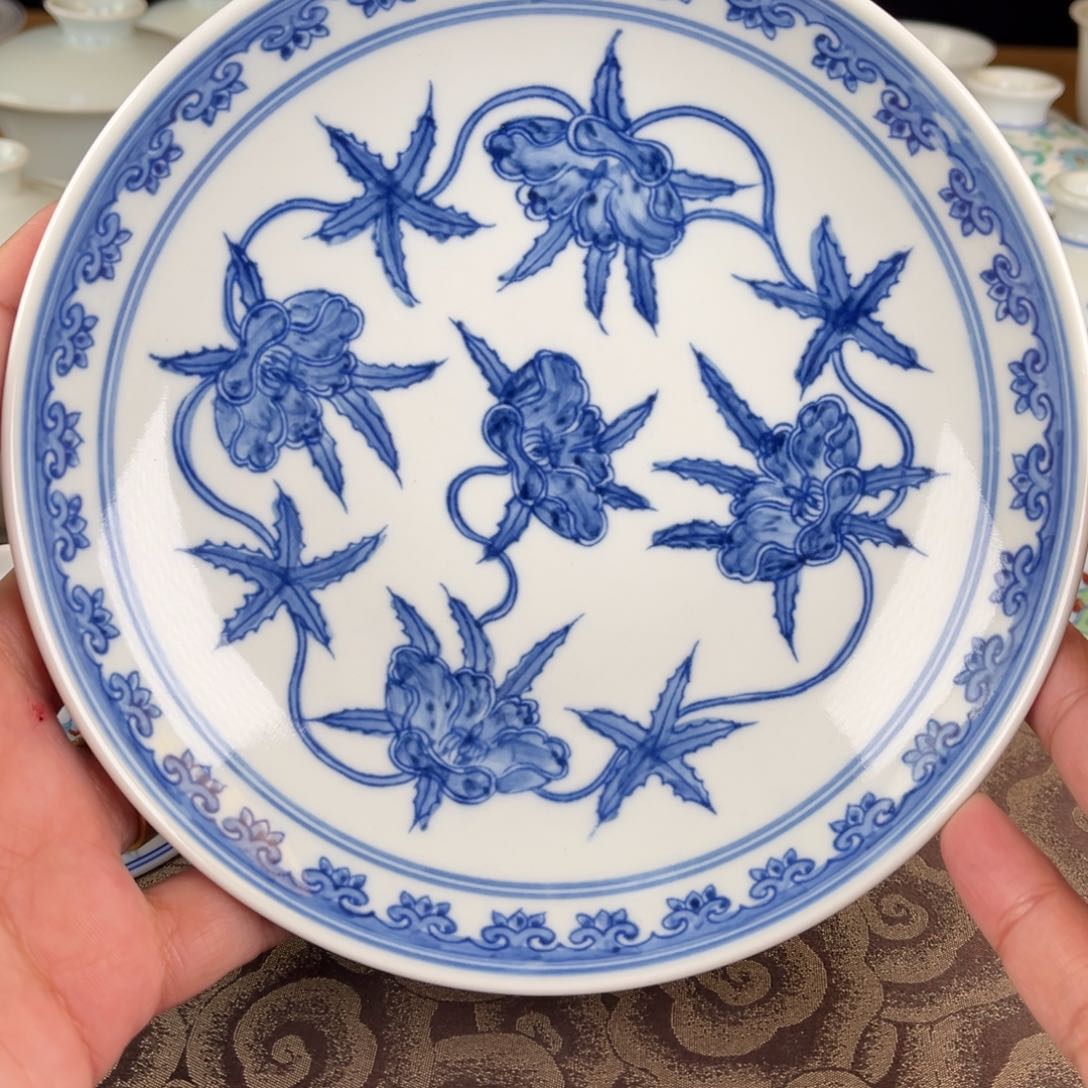 杯微瑕景德镇陶瓷壶承