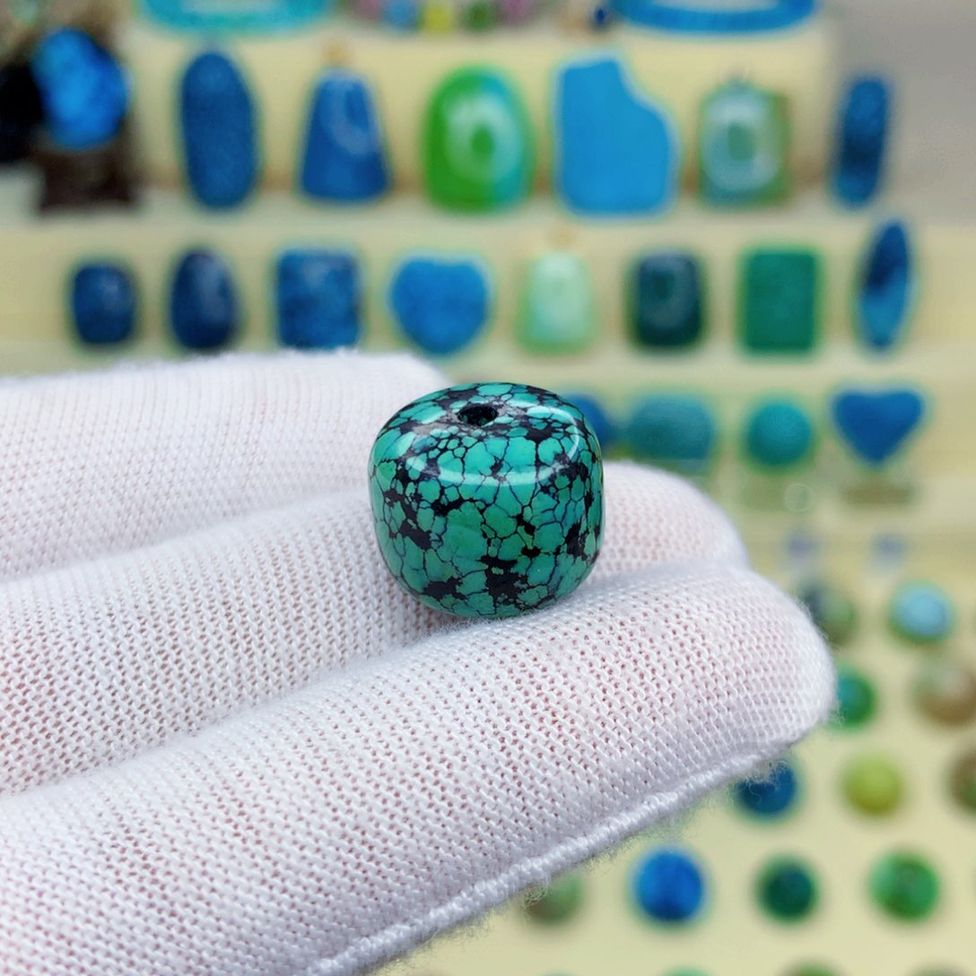 绿松石绿松石18K金镶嵌