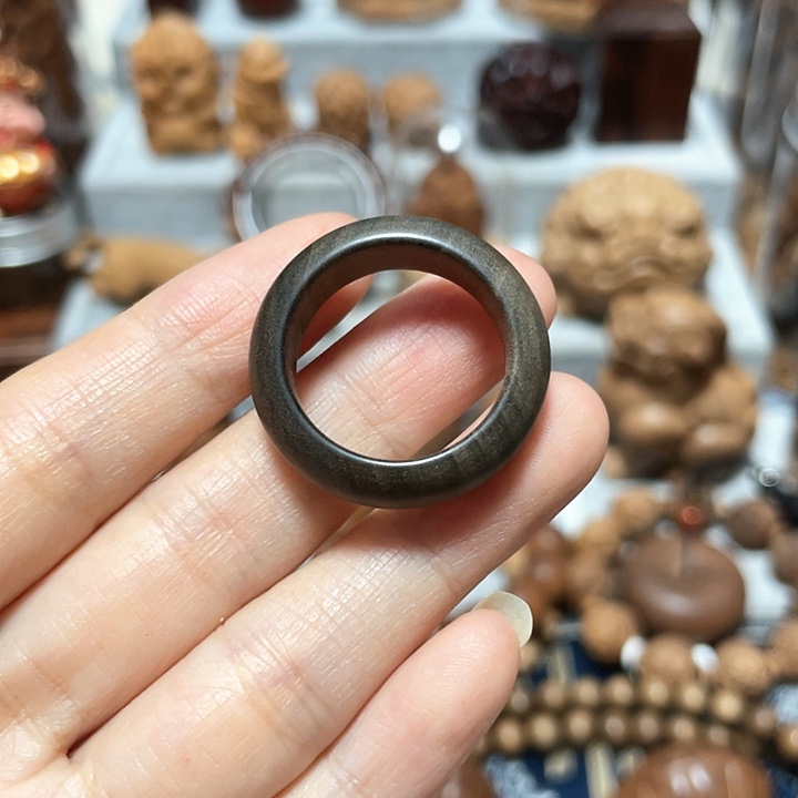 檀香木其他戒指内径20阴沉高货印度迈索尔老山檀香