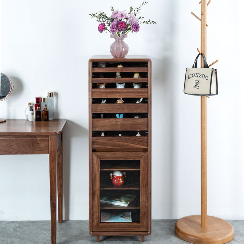 （6抽11抽）北美黑胡桃木初恋牙科柜纯原木榫卯整装