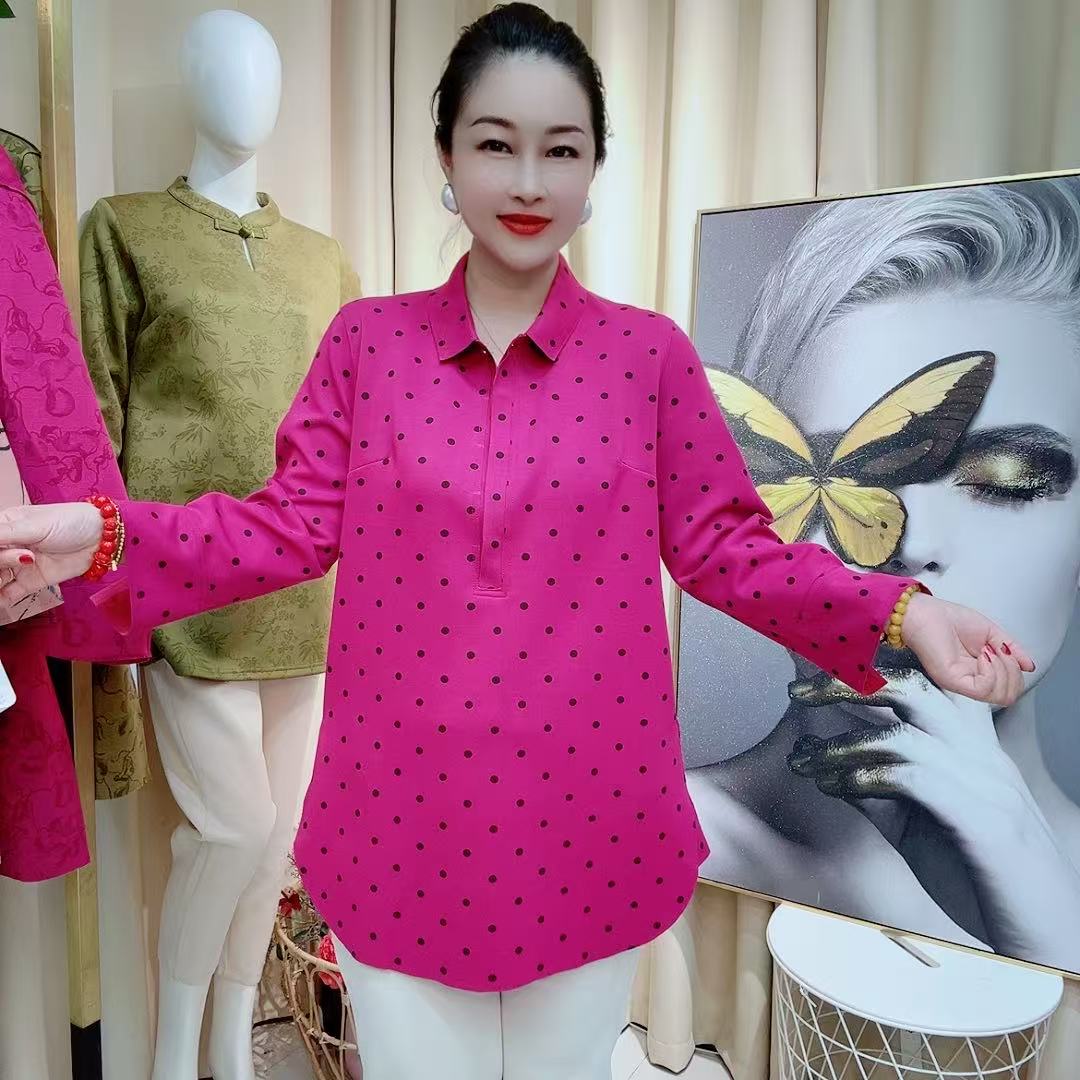 新中式古韵水感液态棉经典高端大码女装