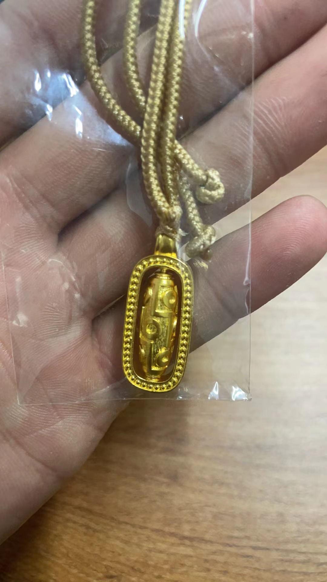 吊坠足银 足银空心财富丰收九眼天珠时尚美观寓意好