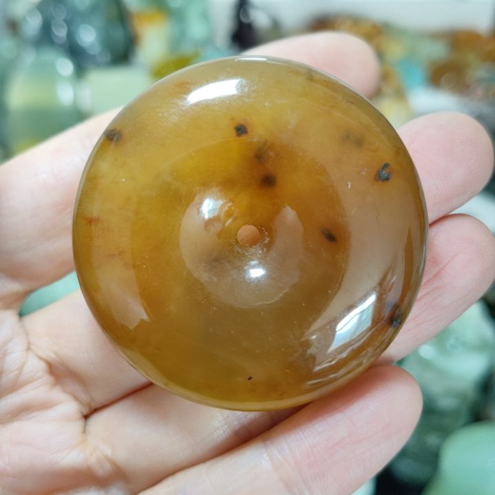 岫玉未镶嵌平安扣