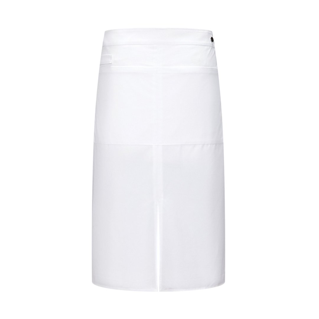 厨师高端款半身围裙服务员饭店后厨带卡扣半截长款大围腰