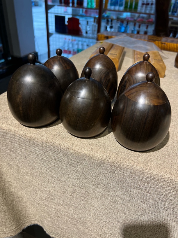 小叶桢楠金丝楠木品香罐，精工精料，整木掏空