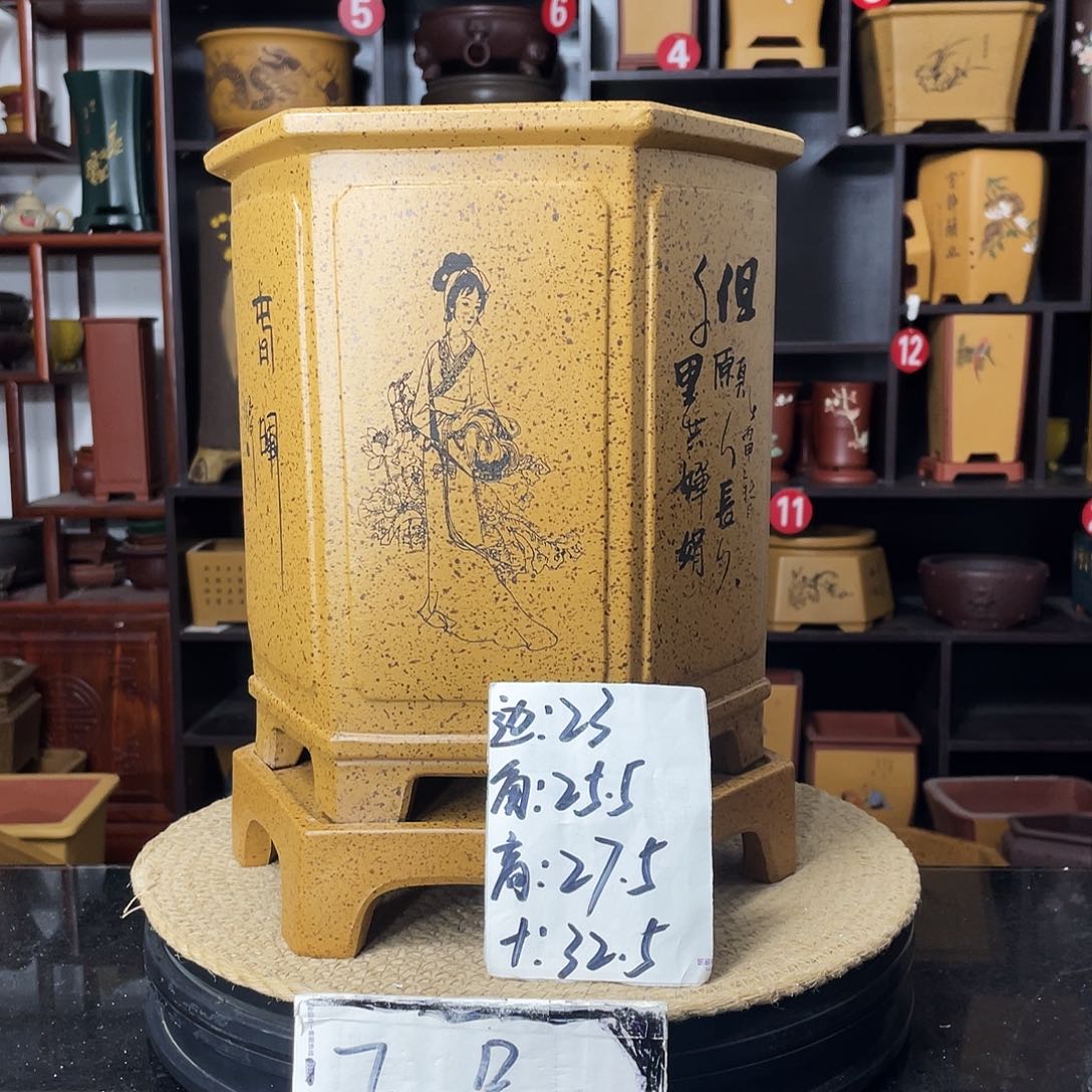 紫砂D-婉秋紫砂花盆