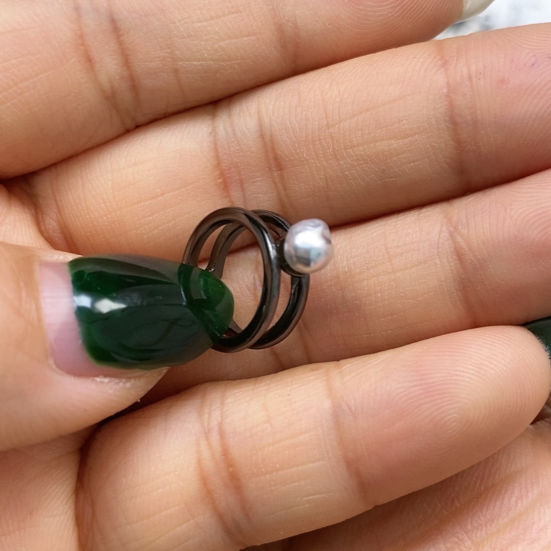 海水珍珠耳饰银S925镶嵌