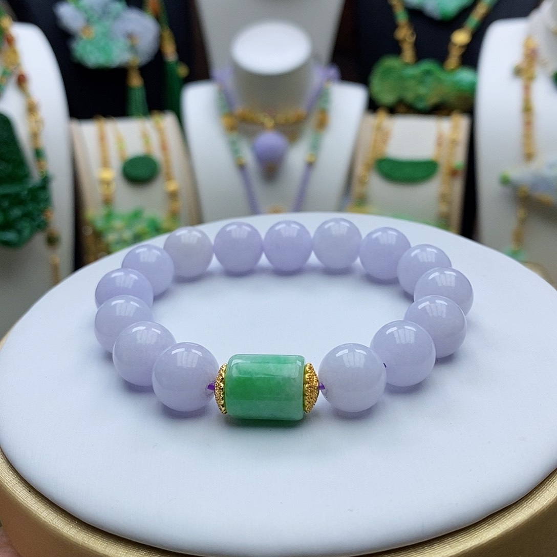 翡翠手链未镶嵌天然