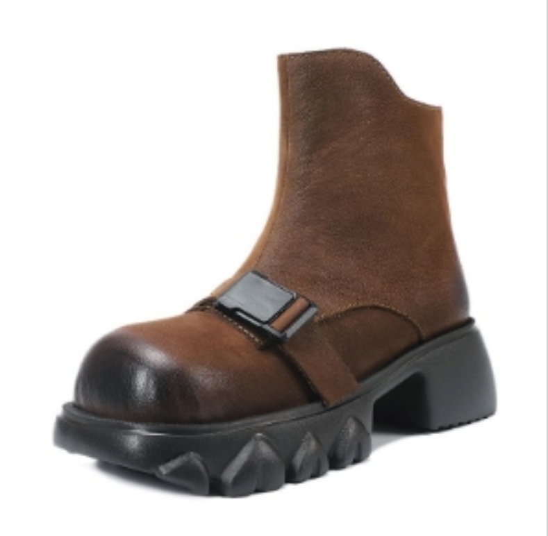 【秦大叔推荐断码清仓】女靴软底软面休闲透气防滑靴子女