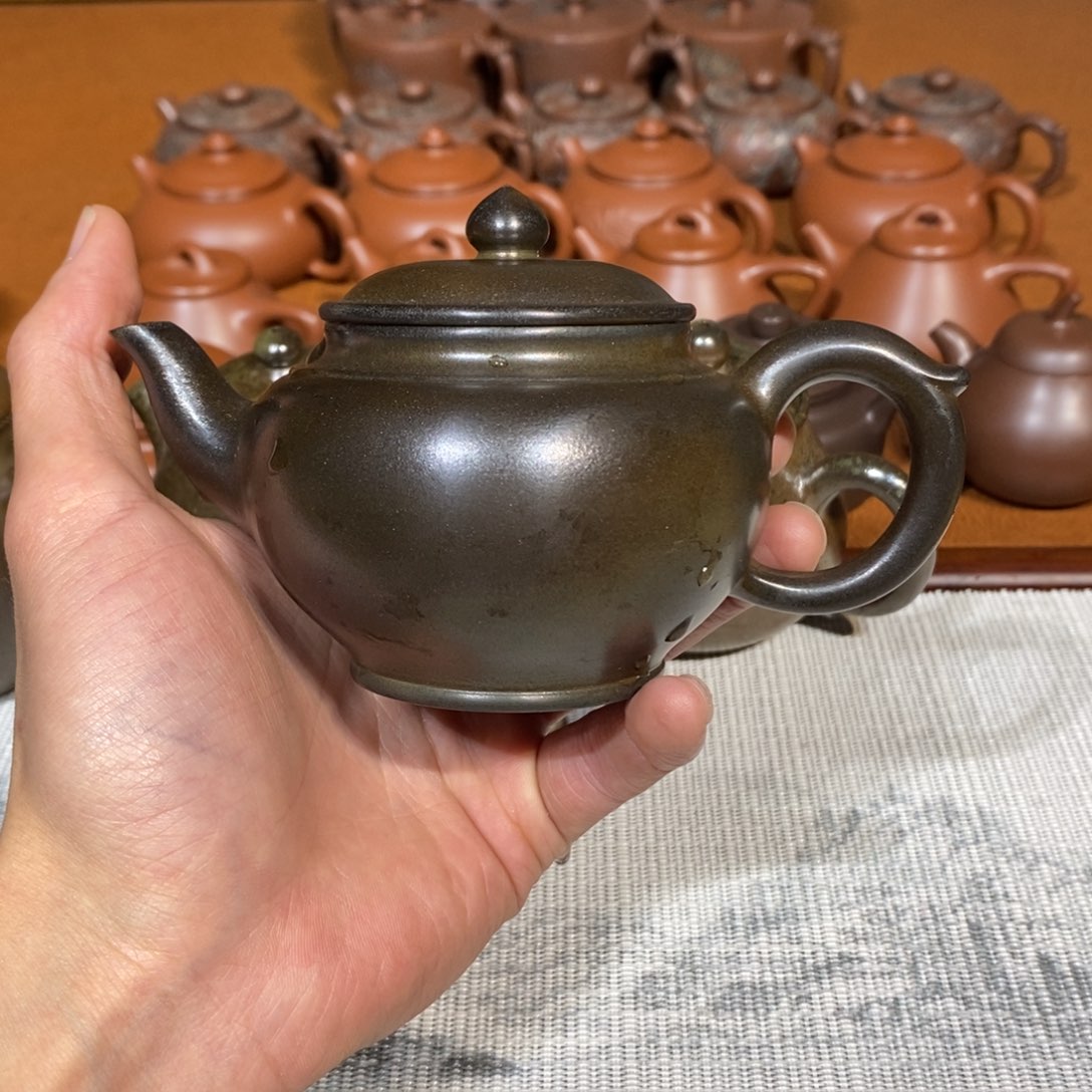 笑櫻壶200ml坭兴陶纯柴烧茶具