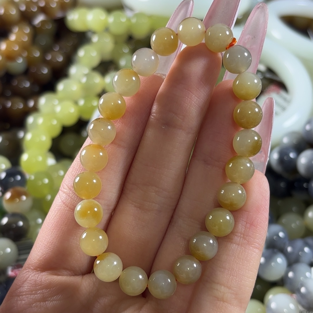 和田玉未镶嵌手链374