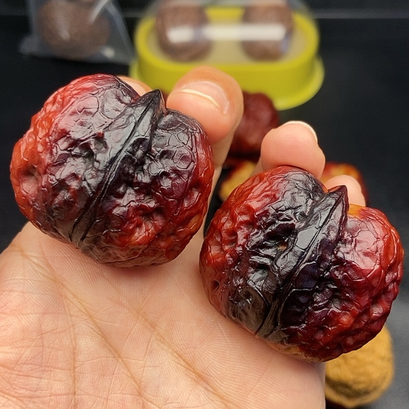 【闪购商品】把件文玩核桃39尺帝王筋元宝