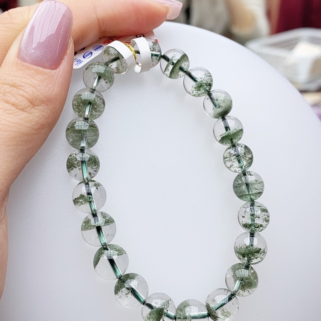 水晶手链未镶嵌B402 绿幽灵