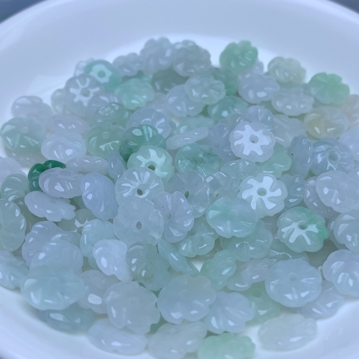 【闪购商品】翡翠手链未镶嵌卡9冰小花50个