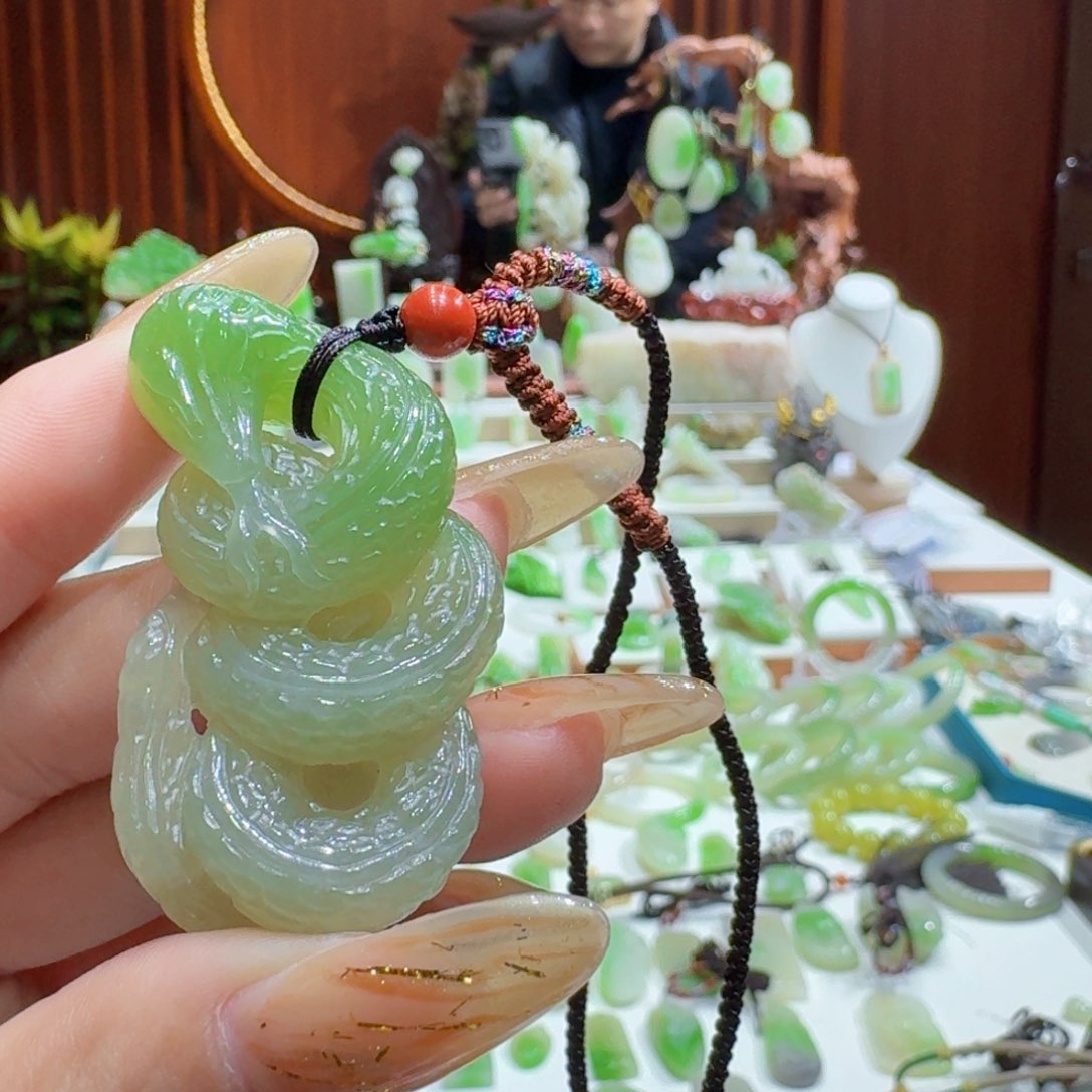 和田玉翠青蛇未镶嵌