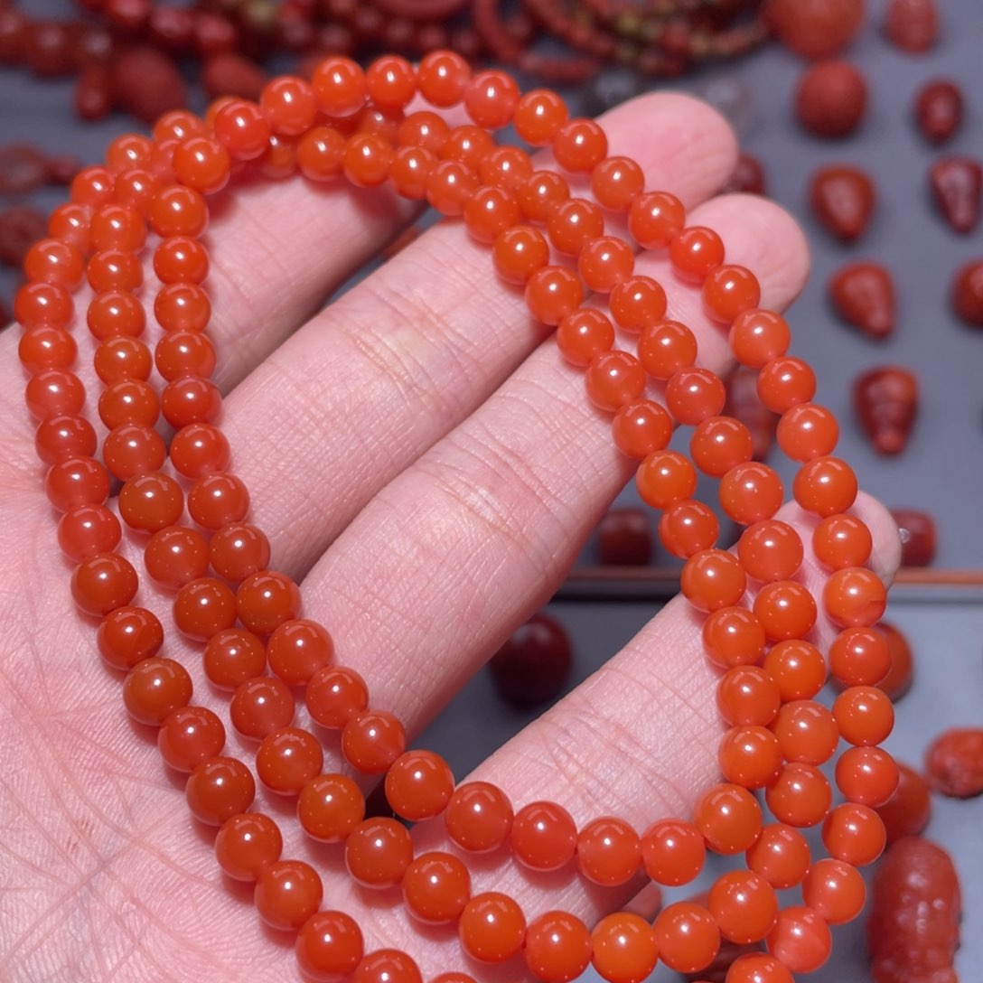 南红玛瑙配饰未镶嵌