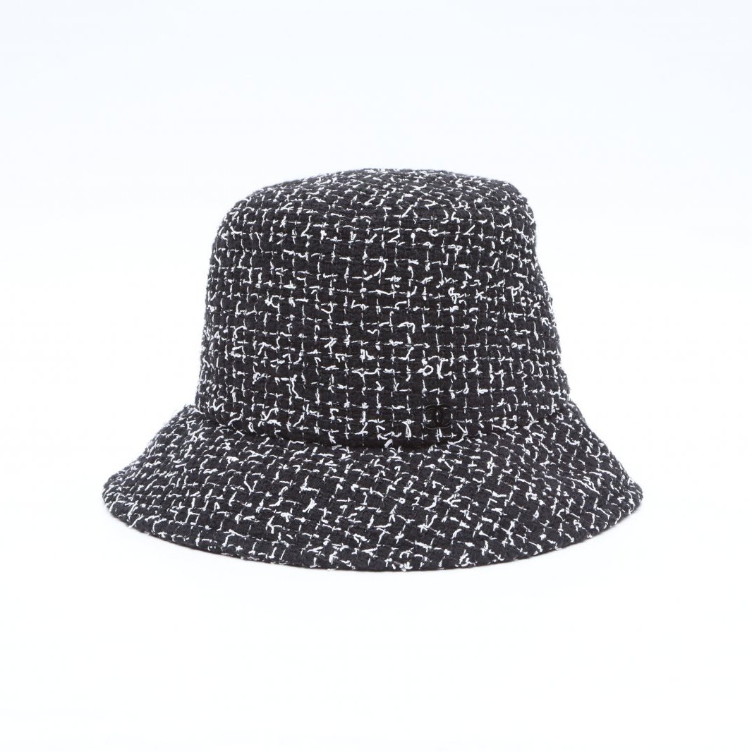 99新 Chanel/香奈儿 小花佳珊P205336293 黑白 棉 帽子