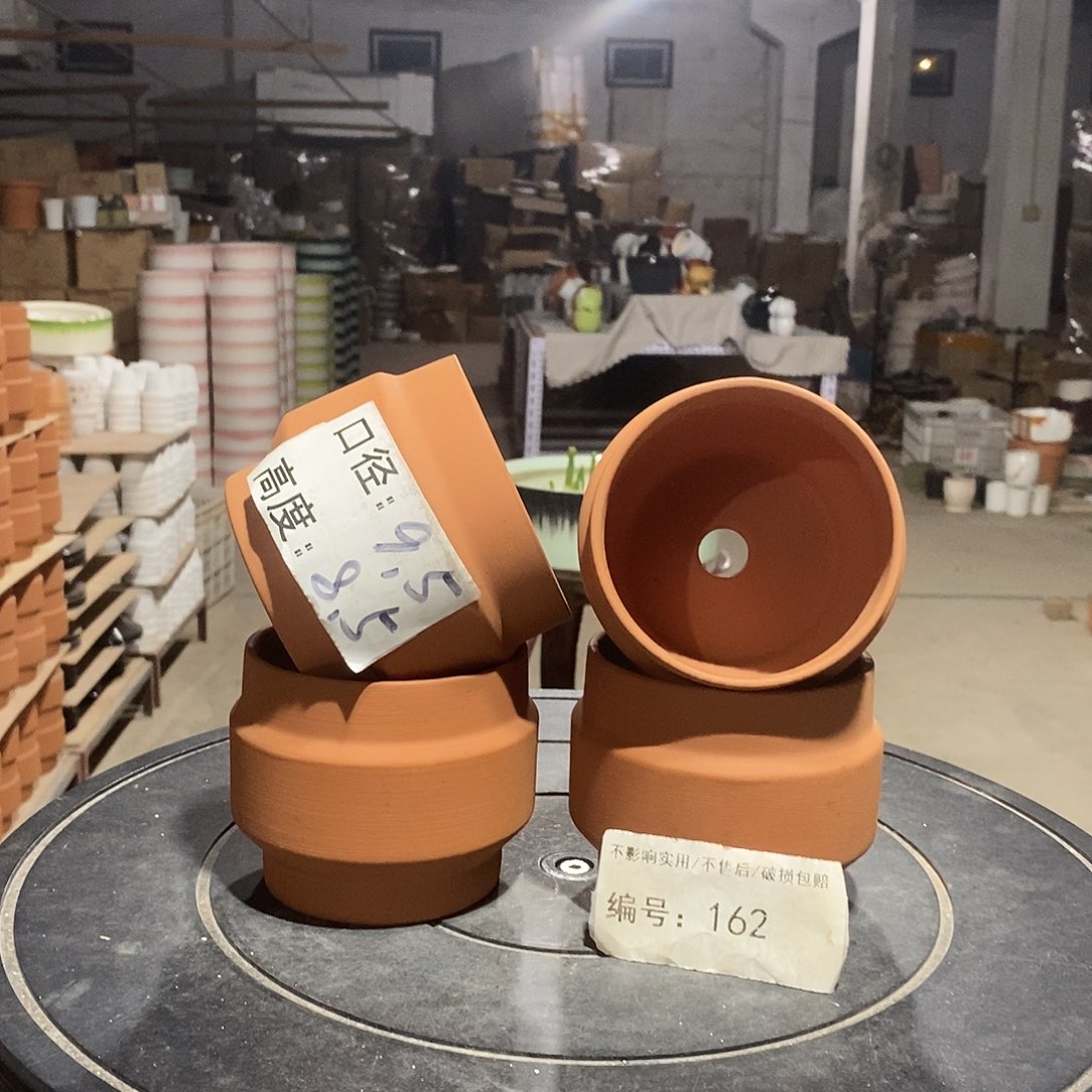 微瑕花盆-162-口9.5×8.5-4个