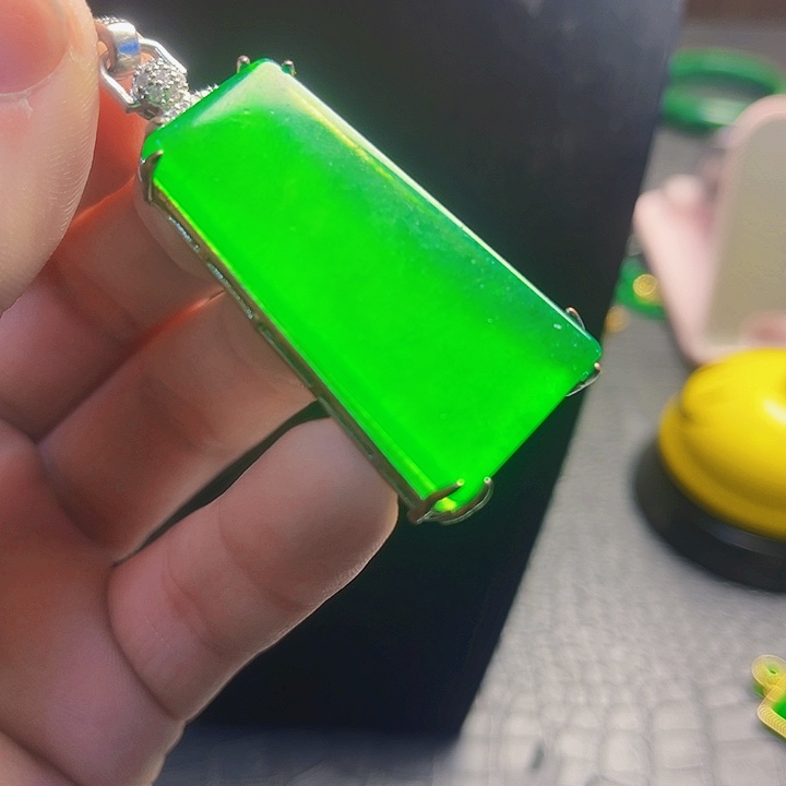 翡翠银S925镶嵌颈饰