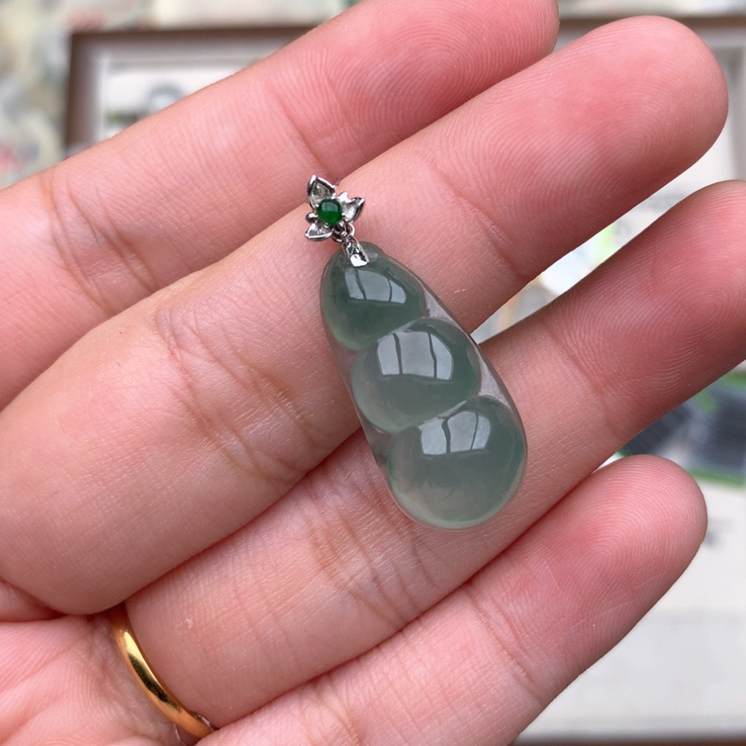 【闪购商品】18K金镶嵌挂件翡翠一
