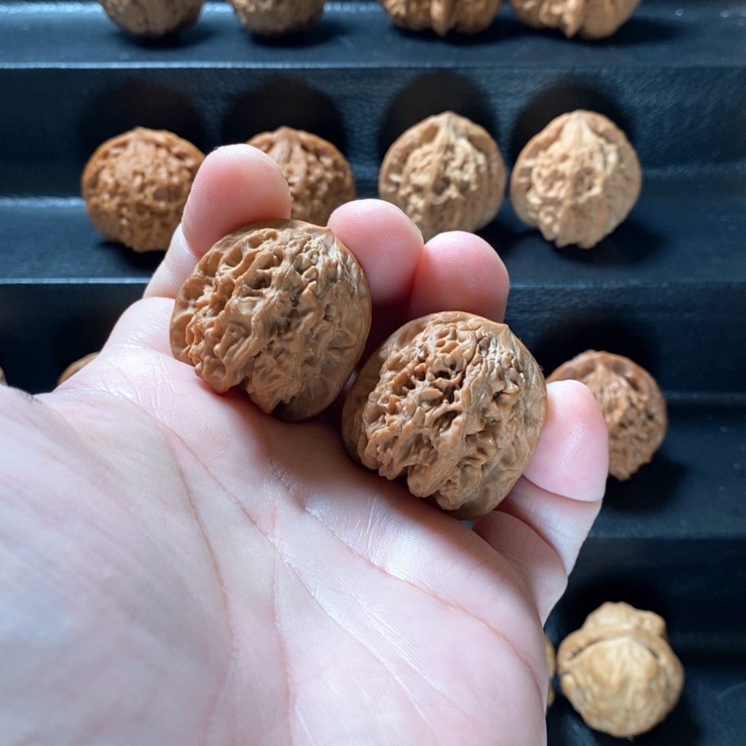 桃核把件野生原树太行玄石33微修