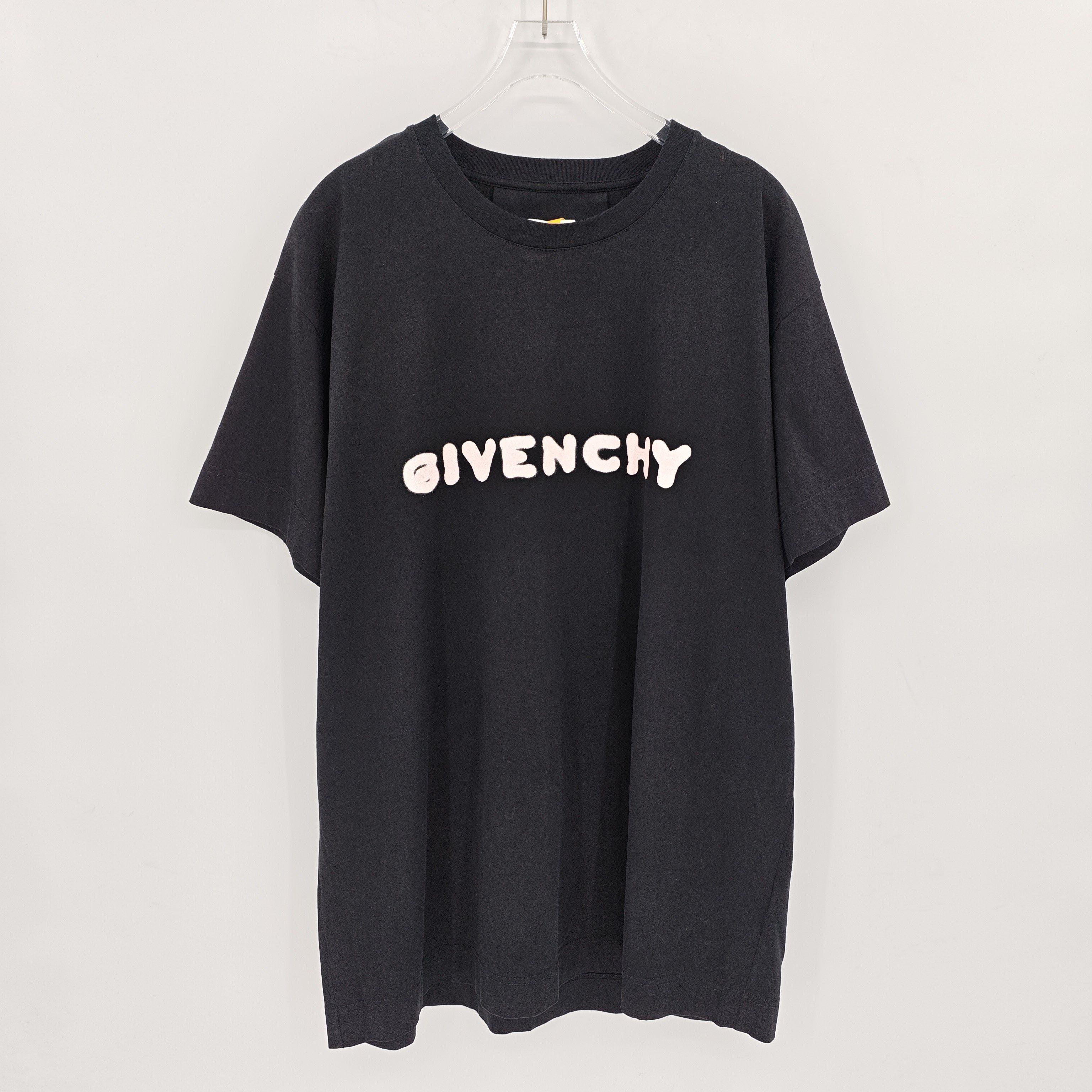 99新 Givenchy/纪梵希 黑色字母图案印花套头短袖/M码/Sw25005