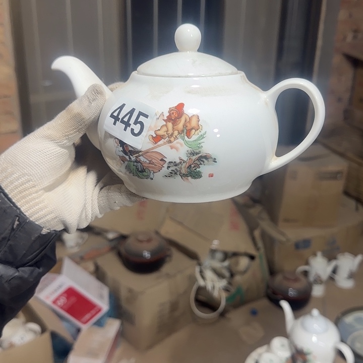 库存瓷片多空茶壶