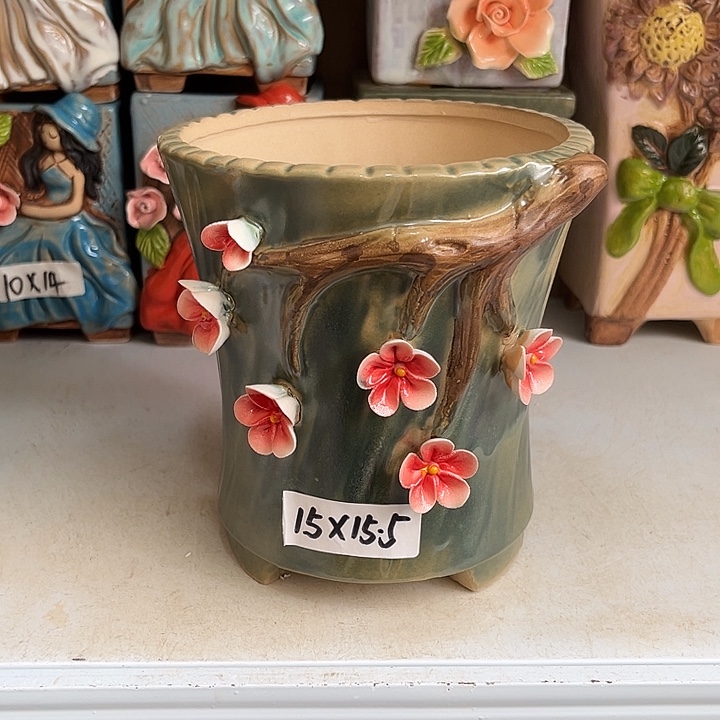 粗陶材质多肉花盆