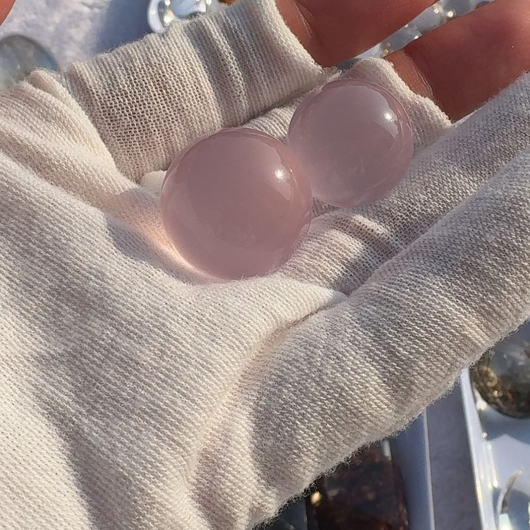 霜***叶水晶未镶嵌手链粉2
