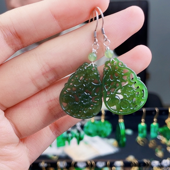 和田玉珠宝奇石银S925镶嵌