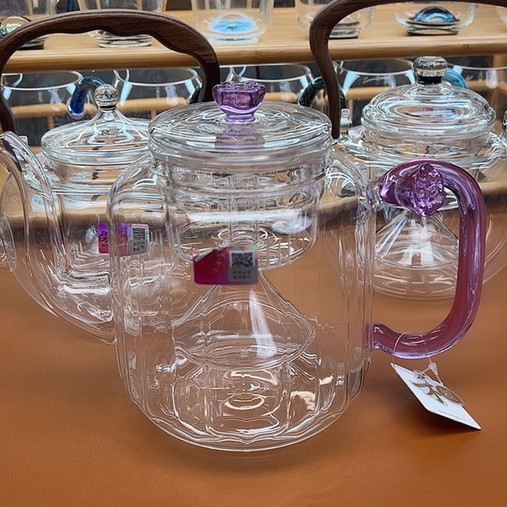 我***！水晶玻璃吸管款莲君