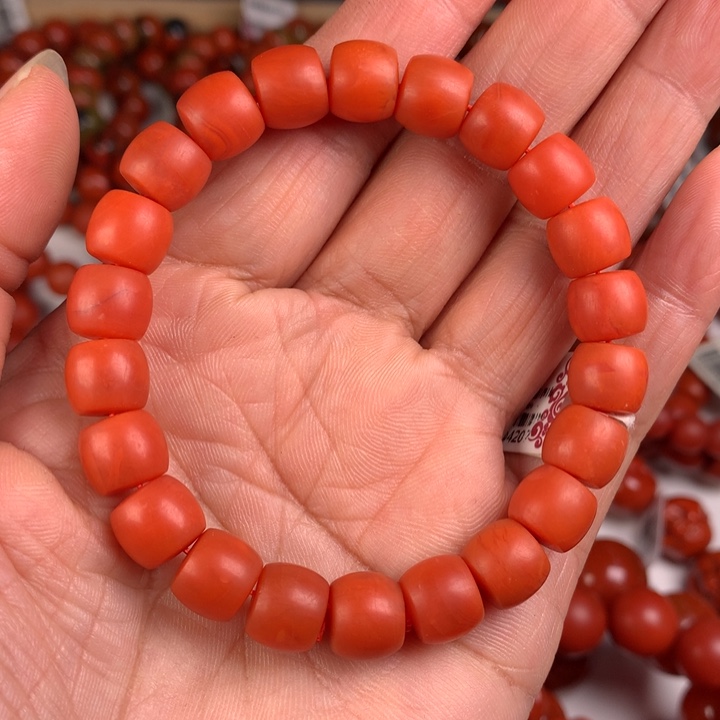南红玛瑙手链未镶嵌