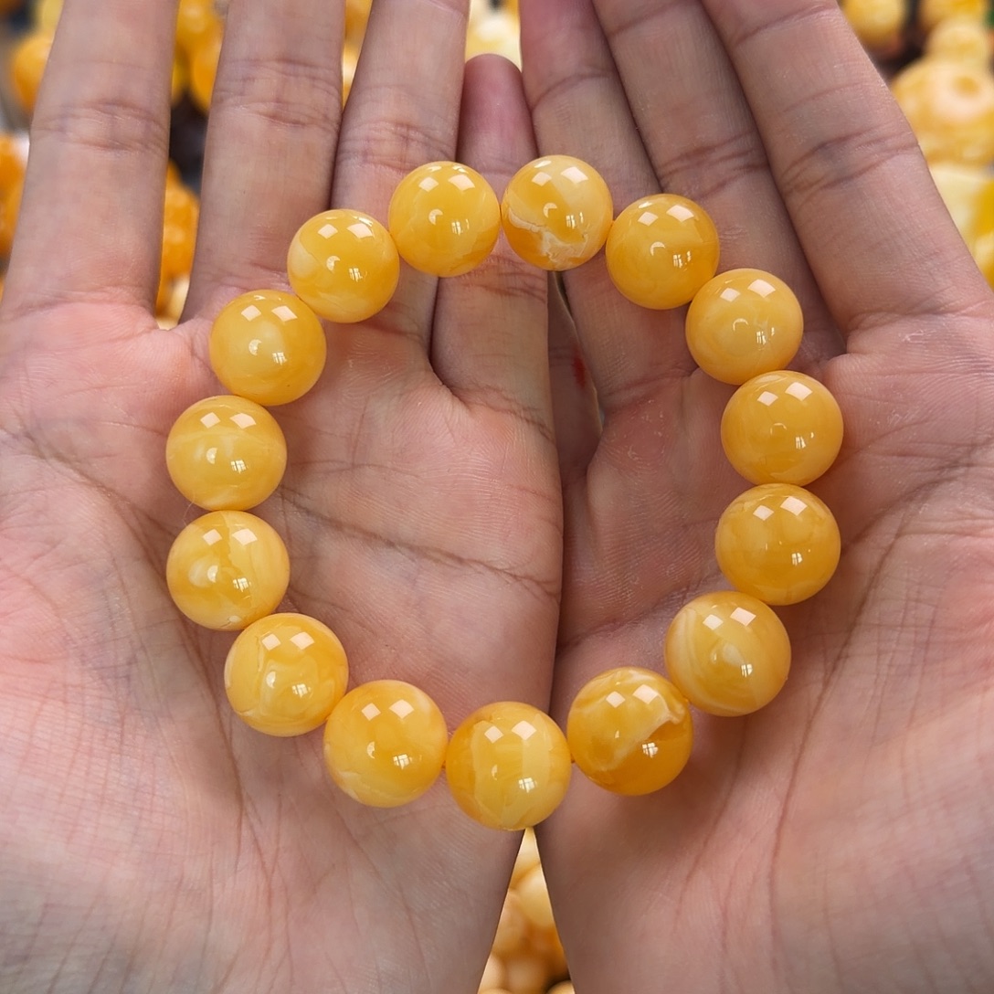 琥珀未镶嵌珠宝奇石15mm同料