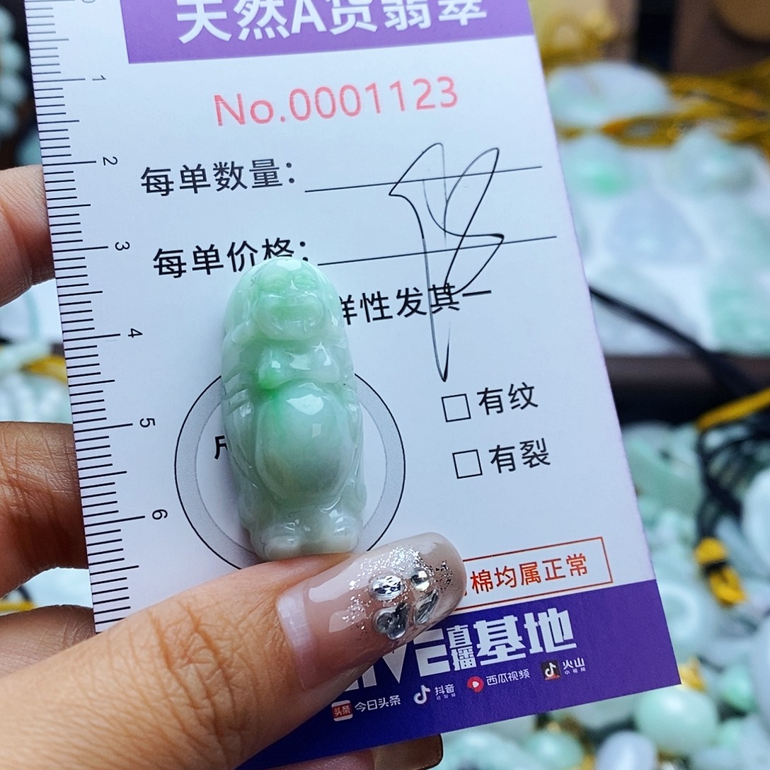 翡翠未镶嵌毛衣链1123