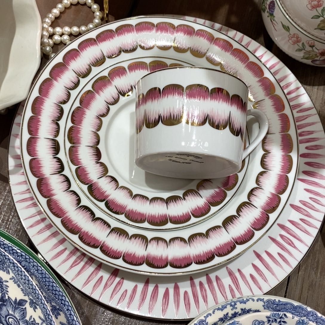 瓷全新描金4件套套装