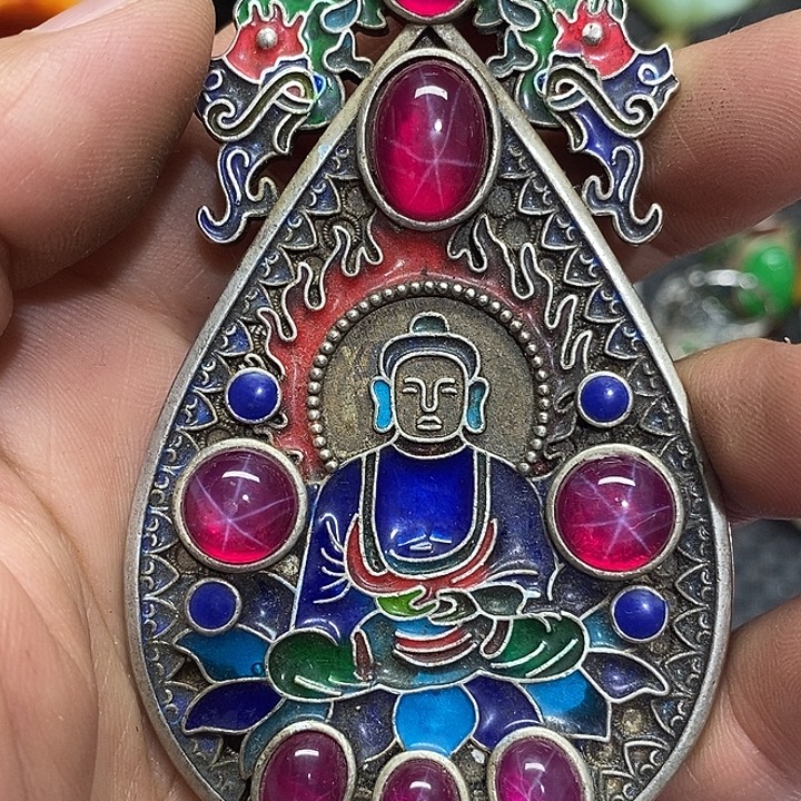 滴血莲花菩提吊坠